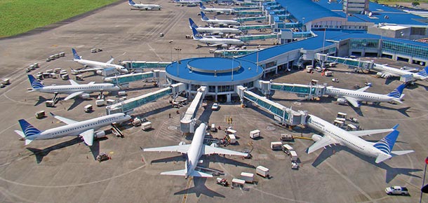 Hub techo azul Copa Airlines