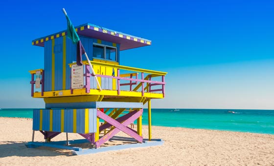Uno de los objetivos de quienes viajan a Miami es ir a una de sus playas, ya que cuenta con una gran extensión de estas para todos los gustos 