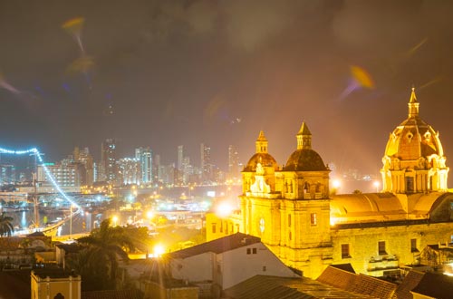 Cartagena de Indias de Noche 