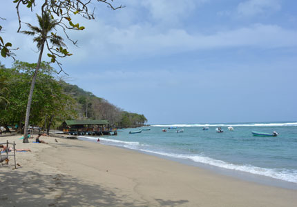 Playa en Capurganá, costa caribeña de Colombia