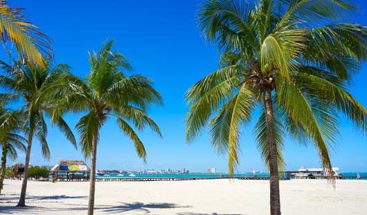 En Playa Langosta en Cancún cuenta con los mejores lugares de natación 