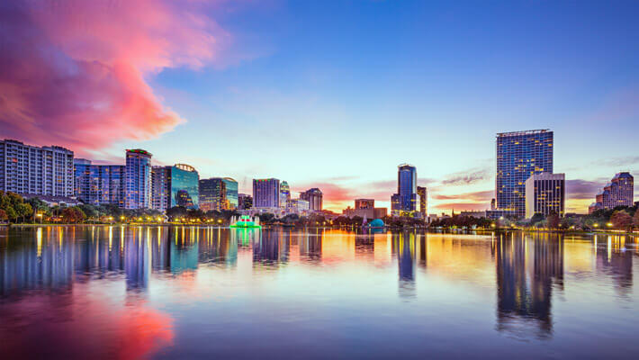 Vista panorámica de la ciudad de Orlando